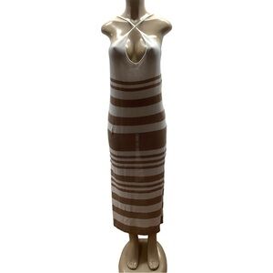 Cha Cha Striped Side Slit marked size 3X but would fit an extra large. New